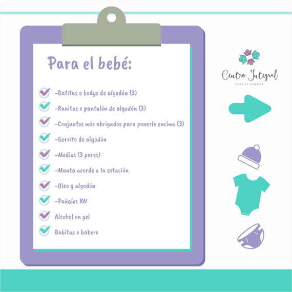 Preparación del bolso para la clínica