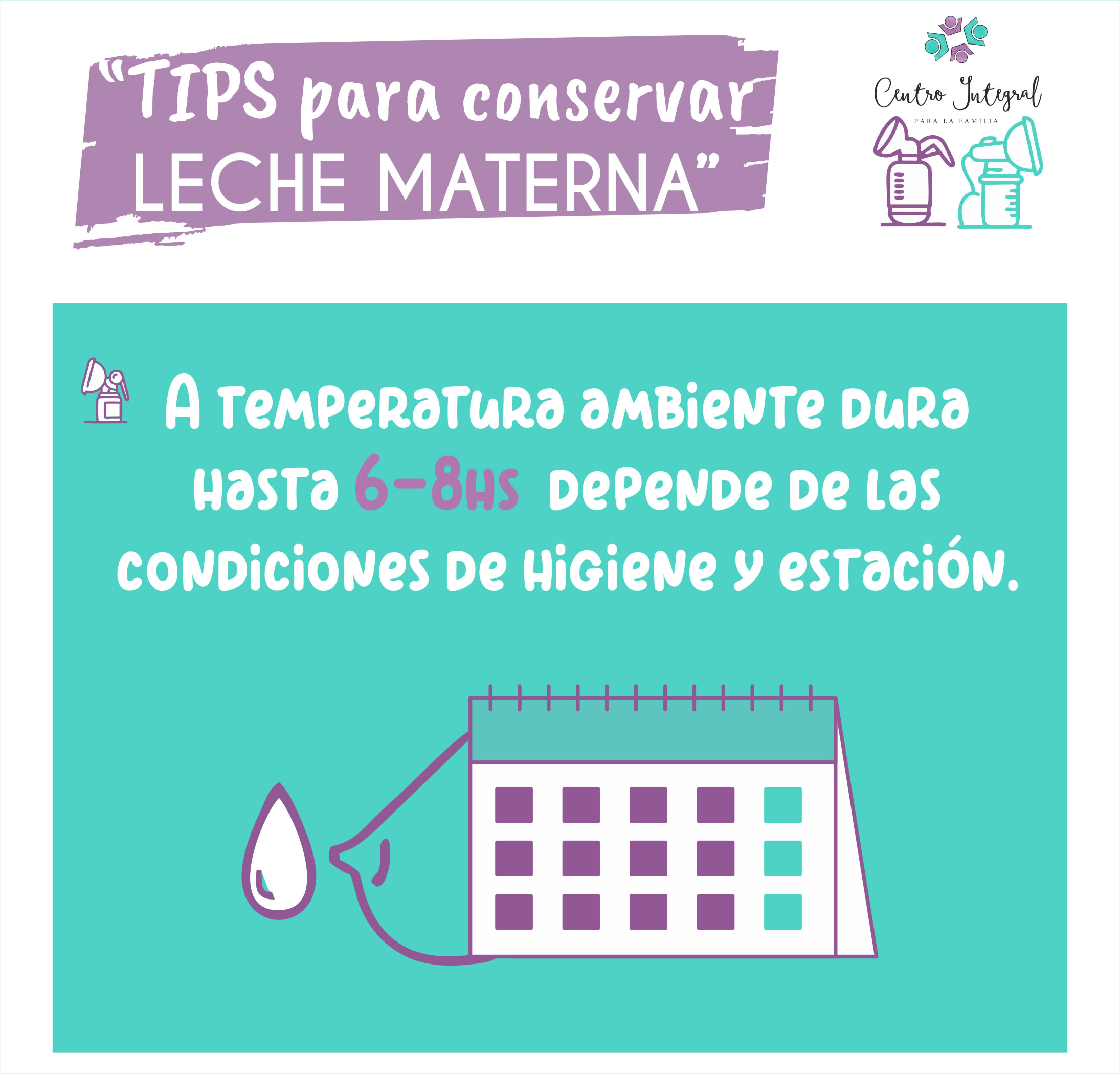 tips Conservar Leche materna