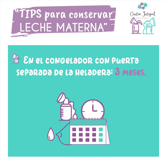 tips Conservar Leche materna
