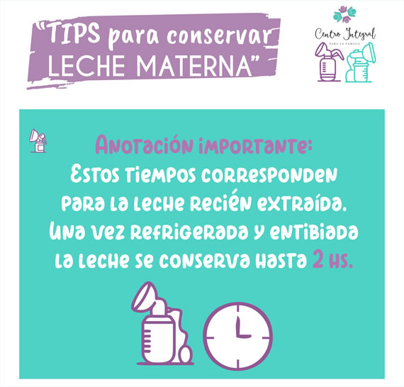tips Conservar Leche materna