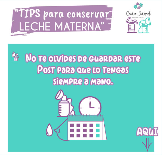 tips Conservar Leche materna