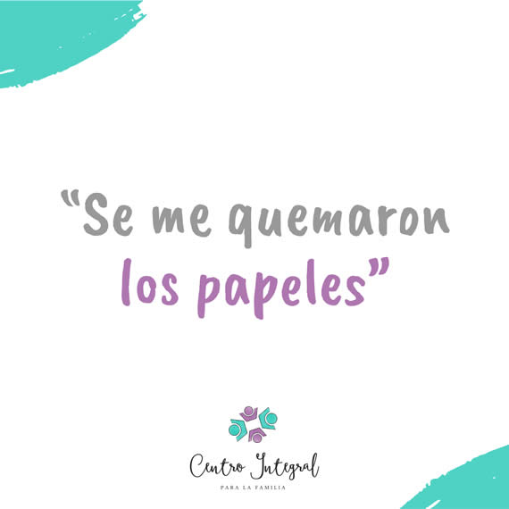 “Se me quemaron los papeles”⠀